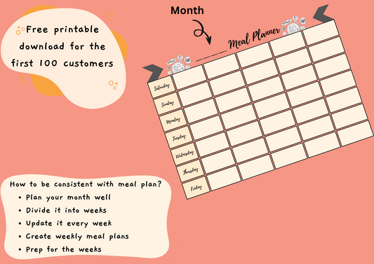 Free Monthly Meal Planner | Printable